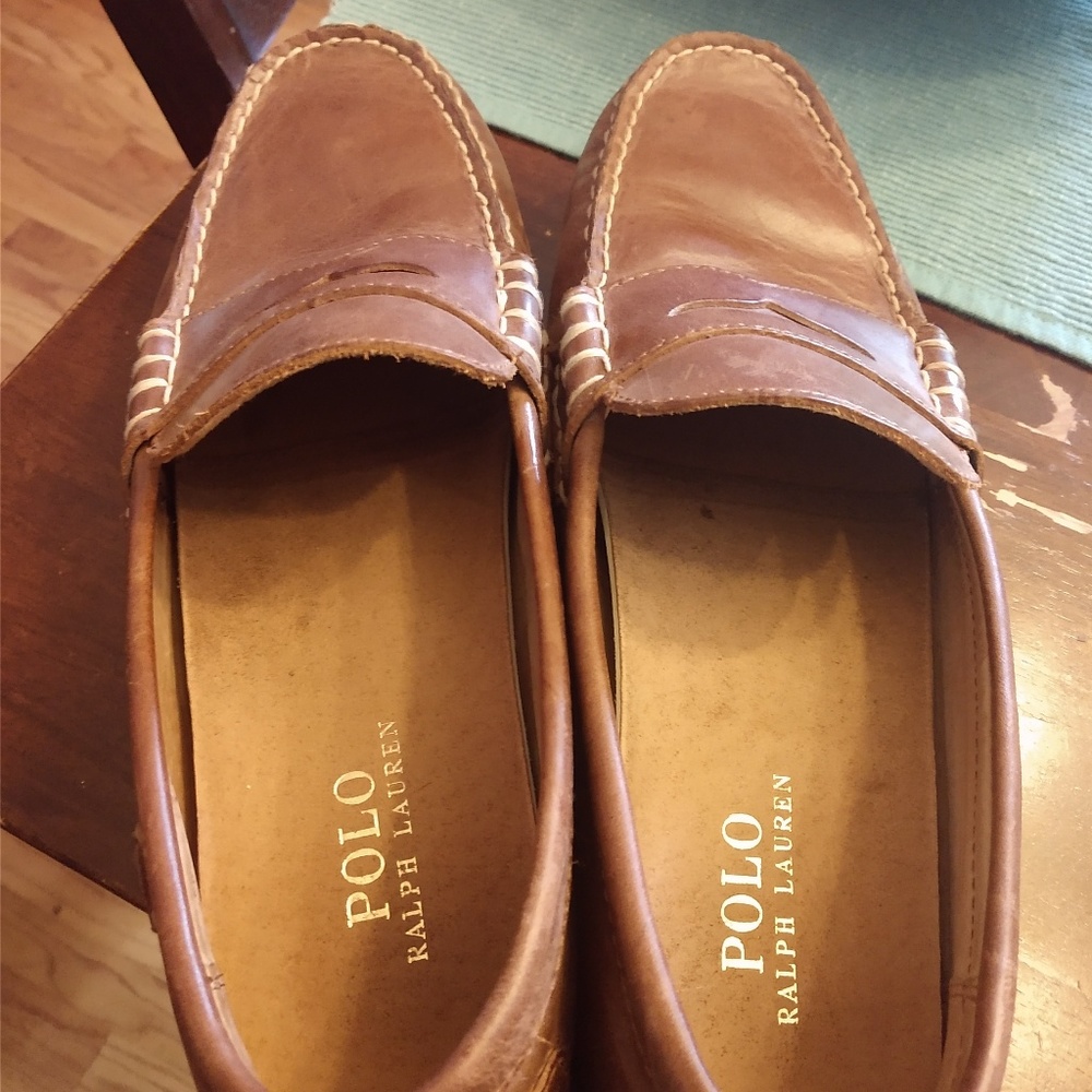 Men's Polo leather loafers. Gently used.